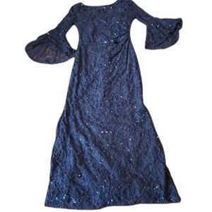 EUC Nightway maxi Sequin/beaded dress